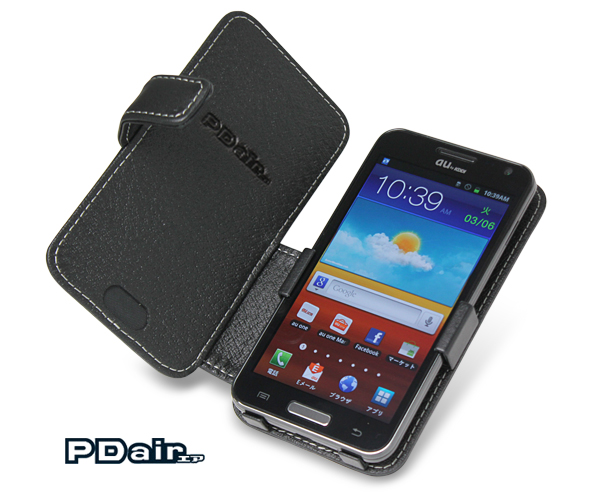 PDAIR レザーケース for GALAXY S II WiMAX ISW11SC 横開きタイプ