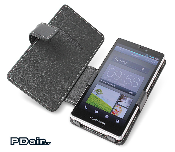 PDAIR レザーケース for AQUOS PHONE SERIE ISW16SH 横開きタイプ