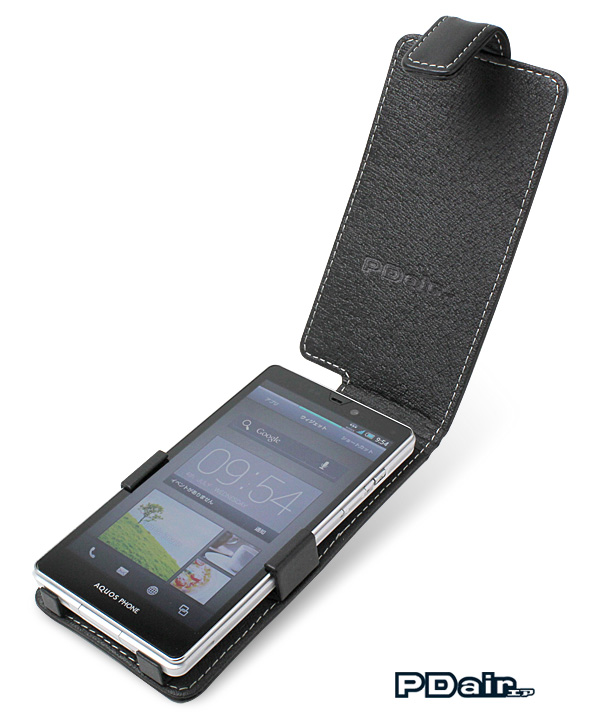 PDAIR レザーケース for AQUOS PHONE SERIE ISW16SH 縦開きタイプ