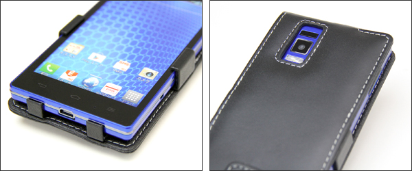 PDAIR レザーケース for Optimus G LGL21/L-01E 縦開きタイプ