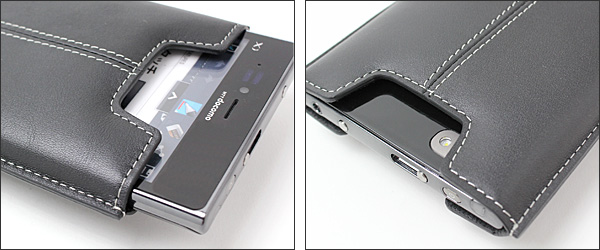 PDAIR レザーケース for Optimus Vu L-06D/L-06D JOJO バーティカルポーチタイプ