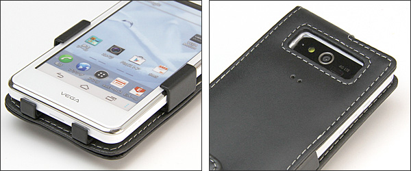 PDAIR レザーケース for VEGA PTL21 縦開きタイプ