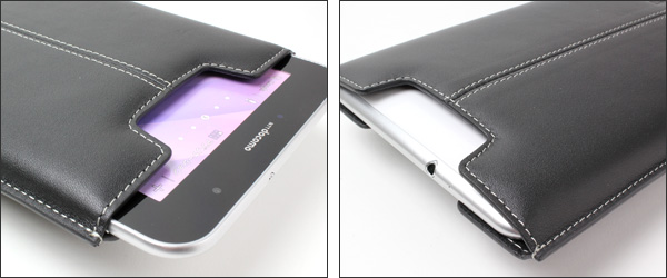 PDAIR レザーケース for GALAXY Tab 7.0 Plus SC-02D バーティカルポーチタイプ