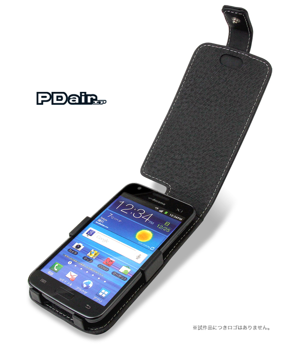 PDAIR レザーケース for GALAXY S II LTE SC-03D 縦開きタイプ
