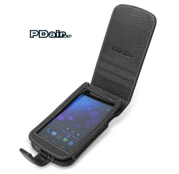 PDAIR レザーケース for GALAXY NEXUS SC-04D 縦開きタイプ
