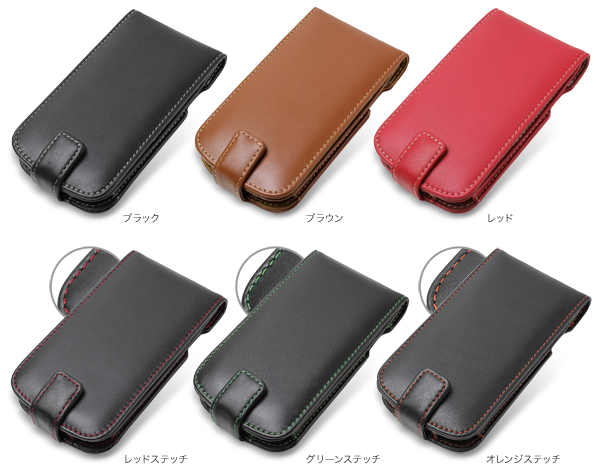 カラー PDAIR レザーケース for GALAXY NEXUS SC-04D 縦開きタイプ