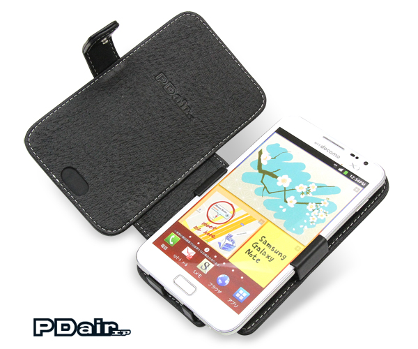 PDAIR レザーケース for GALAXY Note SC-05D 横開きタイプ