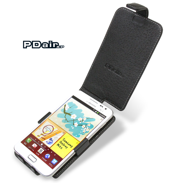 PDAIR レザーケース for GALAXY Note SC-05D 縦開きタイプ