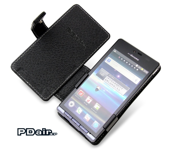 PDAIR レザーケース for AQUOS PHONE SH-01D/102SH 横開きタイプ