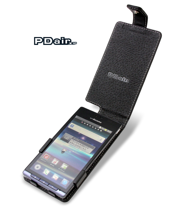 PDAIR レザーケース for AQUOS PHONE SH-01D/102SH 縦開きタイプ