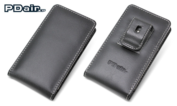 PDAIR レザーケース for AQUOS PHONE ZETA SH-09D ベルトクリップ付バーティカルポーチタイプ