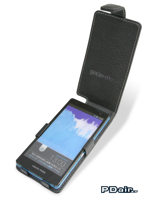 PDAIR レザーケース for AQUOS PHONE SERIE SHL21 縦開きタイプ