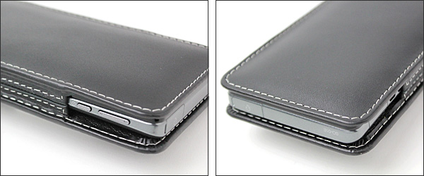 PDAIR レザーケース for Xperia AX SO-01E ベルトクリップ付バーティカルポーチタイプ