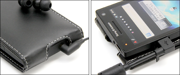 PDAIR レザーケース for Xperia NX SO-02D 縦開きタイプ