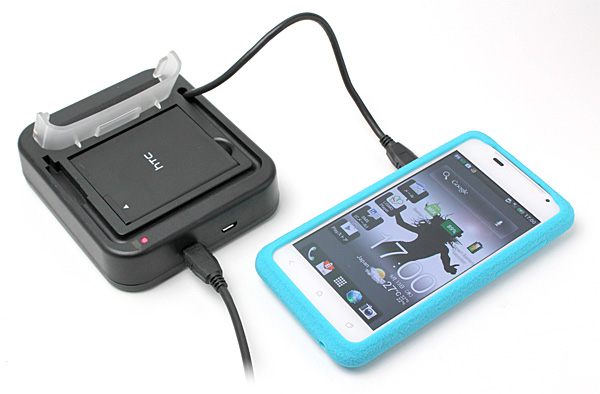 USBクレードル for HTC J ISW13HT with 2ndバッテリー充電器