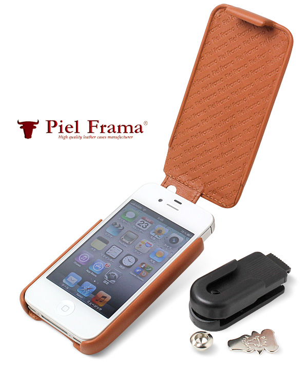 Piel Frama iMagnum フラップタイプ レザーケース for iPhone 4S/4