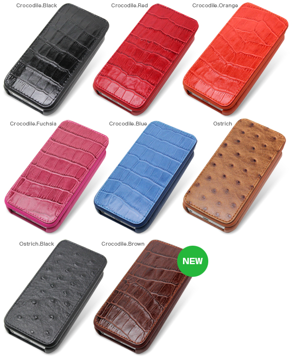 カラー Piel Frama iMagnum Natural Cowskin レザーケース for iPhone 5(Crocodile)