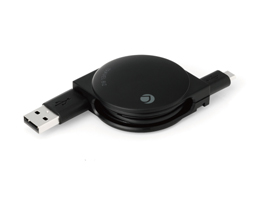 TRAVEL BIZ Micro USB 急速充電＆データ転送巻き取り式 USBケーブル for スマートフォン