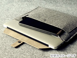 Charbonize レザー & フェルト ケース for MacBook Air 11インチ(Early 2014/Mid 2013/Mid 2012/Mid 2011/Late 2010)(スリーブタイプ)