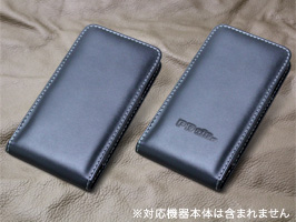 保護フィルム PDAIR レザーケース for INFOBAR A02 バーティカルポーチタイプ
