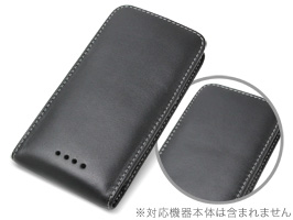 保護フィルム PDAIR レザーケース for HTC J butterfly HTL21 バーティカルポーチタイプ