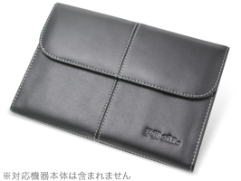 保護フィルム PDAIR レザーケース for iPad mini ビジネスタイプ(ブラック)