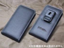 保護フィルム PDAIR レザーケース for Optimus G Pro L-04E ベルトクリップ付バーティカルポーチタイプ