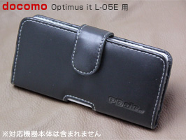 保護フィルム PDAIR レザーケース for Optimus it L-05E ポーチタイプ