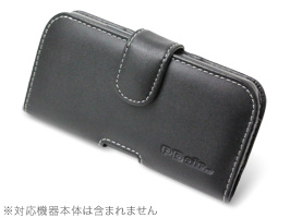 保護フィルム PDAIR レザーケース for Nexus 4 ポーチタイプ(ブラック)