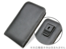 保護フィルム PDAIR レザーケース for GALAXY Note II SC-02E ベルトクリップ付バーティカルポーチタイプ