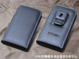 保護フィルム PDAIR レザーケース for AQUOS PHONE ZETA SH-06E ベルトクリップ付バーティカルポーチタイプ