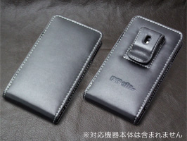 PDAIR レザーケース for Xperia (TM) A SO-04E ベルトクリップ付バーティカルポーチタイプ