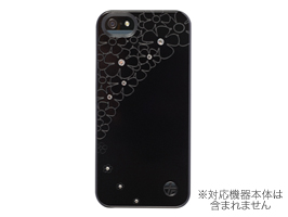 TREXTA 本革張り ハードケース クリスタルフラワー for iPhone 5s/5