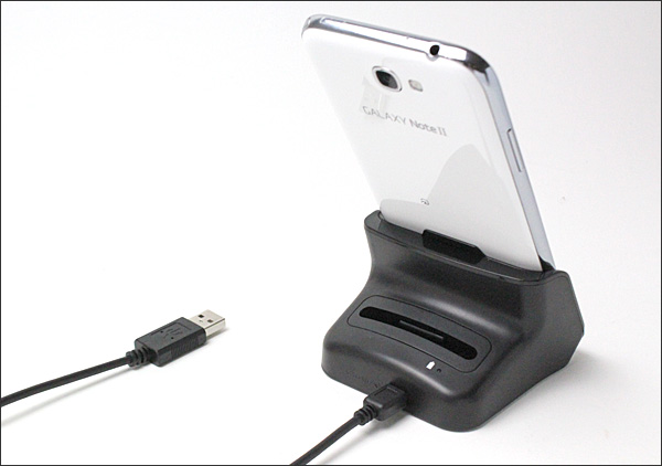 Kidigi USBクレードル for GALAXY Note II SC-02E with 2ndバッテリー充電器