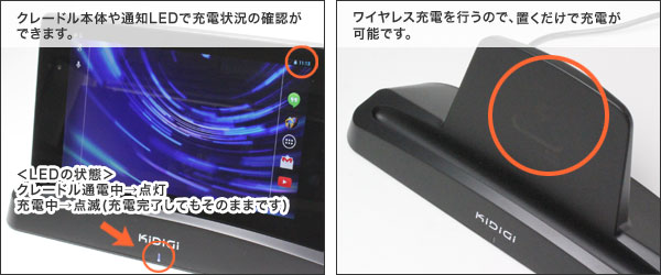 Kidigi Wireless クレードル for Nexus 7 (2013)