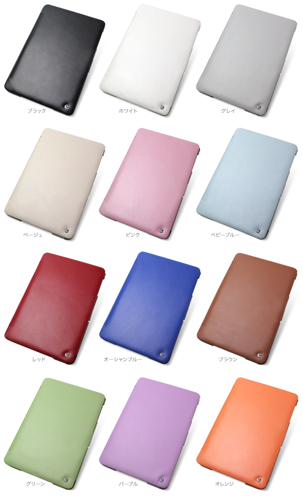 カラー Noreve Perpetual Selection レザーケース for iPad mini