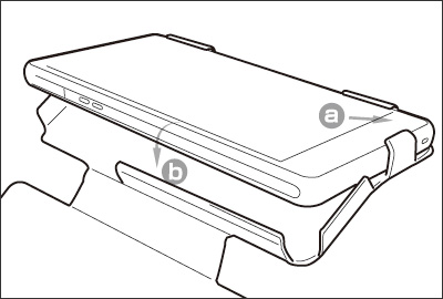 説明図 Noreve レザーケース for Xperia (TM) A SO-04E 卓上ホルダ(SO17)対応