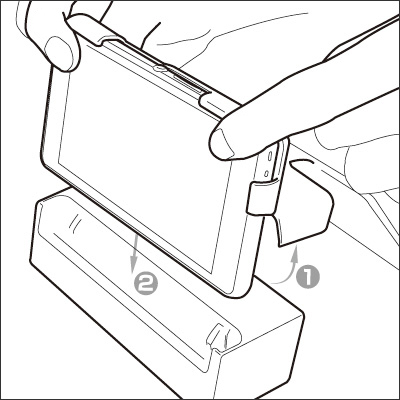 説明図 Noreve レザーケース for Xperia (TM) A SO-04E 卓上ホルダ(SO17)対応