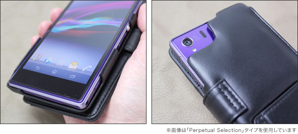 Noreve Ambition Couture Selection レザーケース for Xperia (TM) Z1 SO-01F/SOL23 横開きタイプ(背面スタンド機能付)