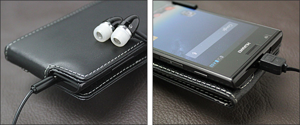 PDAIR レザーケース for STREAM X GL07S 縦開きタイプ