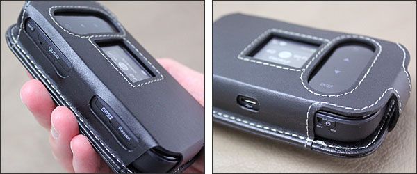 PDAIR レザーケース for Pocket WiFi 203Z/Pocket WiFi (GL09P) スリーブタイプ