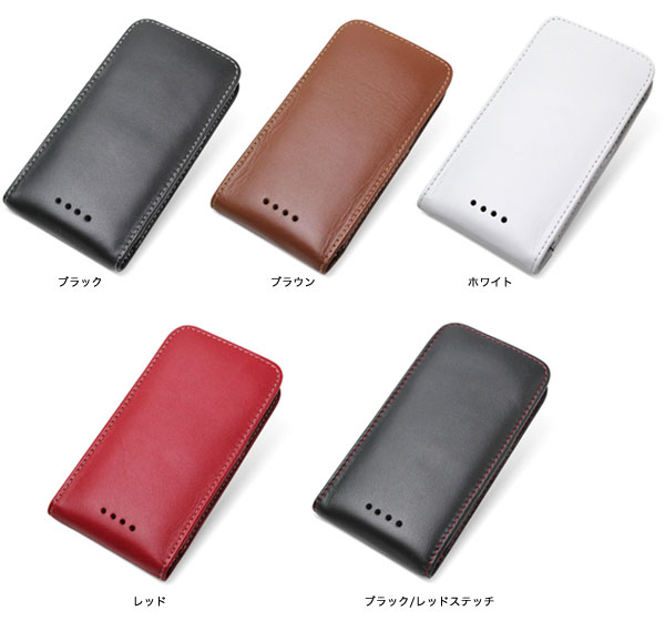 カラー PDAIR レザーケース for HTC J butterfly HTL21 バーティカルポーチタイプ