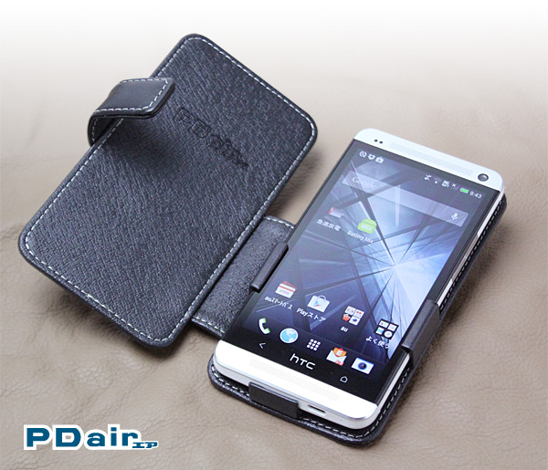 PDAIR レザーケース for HTC J One HTL22 横開きタイプ