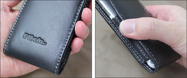 PDAIR レザーケース for HTC J One HTL22 バーティカルポーチタイプ