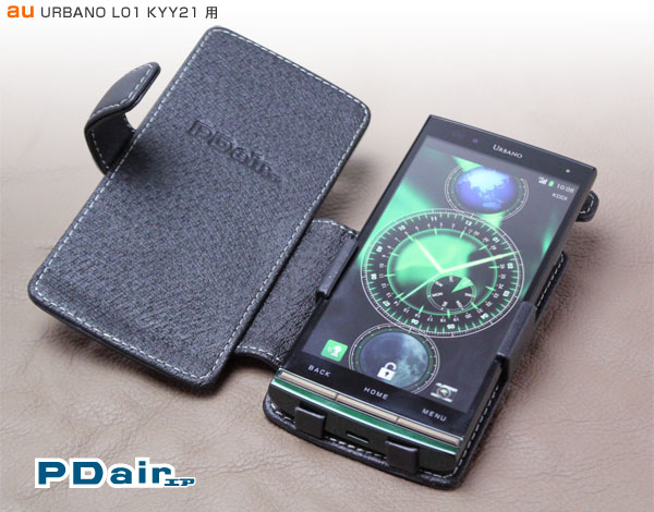 PDAIR レザーケース for URBANO L01 KYY21 横開きタイプ