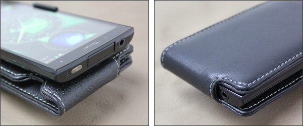 PDAIR レザーケース for URBANO L01 KYY21 縦開きタイプ