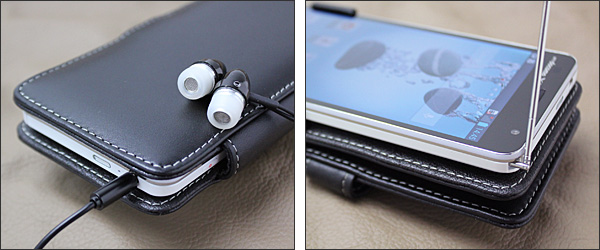 PDAIR レザーケース for Optimus G Pro L-04E 横開きタイプ