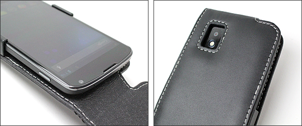 PDAIR レザーケース for Nexus 4 縦開きタイプ