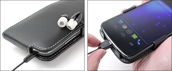 PDAIR レザーケース for Nexus 4 縦開きタイプ