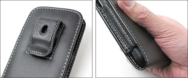 PDAIR レザーケース for Nexus 4 ベルトクリップ付 バーティカル ポーチタイプ